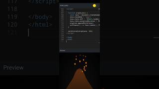 🌋 Volcanic Eruption Animation Using HTML + CSS + JS 💻 #coding #programming #animation #trending