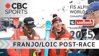 Franjo Von Allmen and Loic Meillard reflect on Swiss sweep in men's team combined | #saalbach