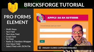 How to create a form using Pro Forms Element from Bricksforge - Bricksforge Tutorial Ep.1