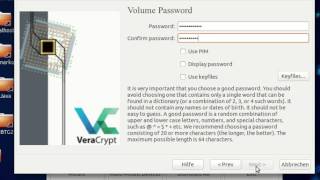 Veracrypt: Einen verschlüsselten Container erstellen