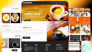 Responsive Coffee Shop Website with Free Source Code #responsivedesign #coffee #coding #webdesign