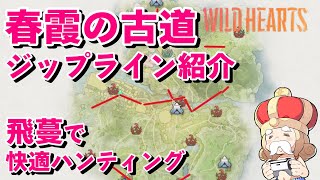 【WILD HEARTS】春霞の古道MAP飛蔓の設置場所紹介【ワイルドハーツ】