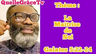 Fr Jf ifonge, Thème : La maîtrise de soi. (La parole révélée).