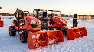 Kubota T2290 VS GR2120! Snow Blower Edition!