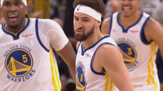 Klay Thompson DUNKS in Return! Steph Curry Loves it!