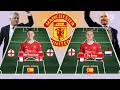 difference starting line up man united ole gunnar solkjaer vs man united ten hag