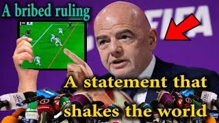 A fiery reaction from the FIFA President after canceling Barcelona's goal This decision is made