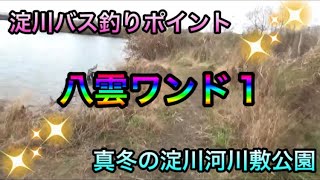 真冬の淀川、八雲ワンドを探索してみた。その1。#fishing#バス釣り #淀川  #bassfishing