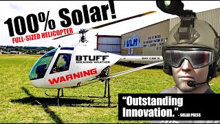 100% SOLAR-POWERED FULL-SIZE HELICOPTER FOR BTUFF BREAKING WEATHER COMEDY