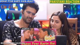 Pakistani Couple Reacts To Bohat Pyar Karte Hain (Male) | Saajan | Salman Khan | Madhuri D | SanjayD