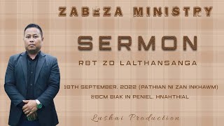 Rbt ZD Lalthansanga sermon