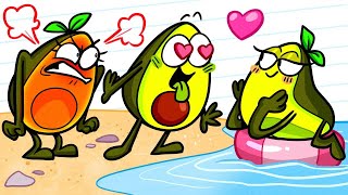 Avocado cartoon baby 😂😍 crazy kids