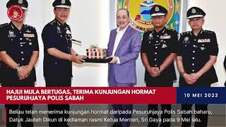 Hajiji mula bertugas, terima kunjungan hormat Pesuruhjaya Polis Sabah