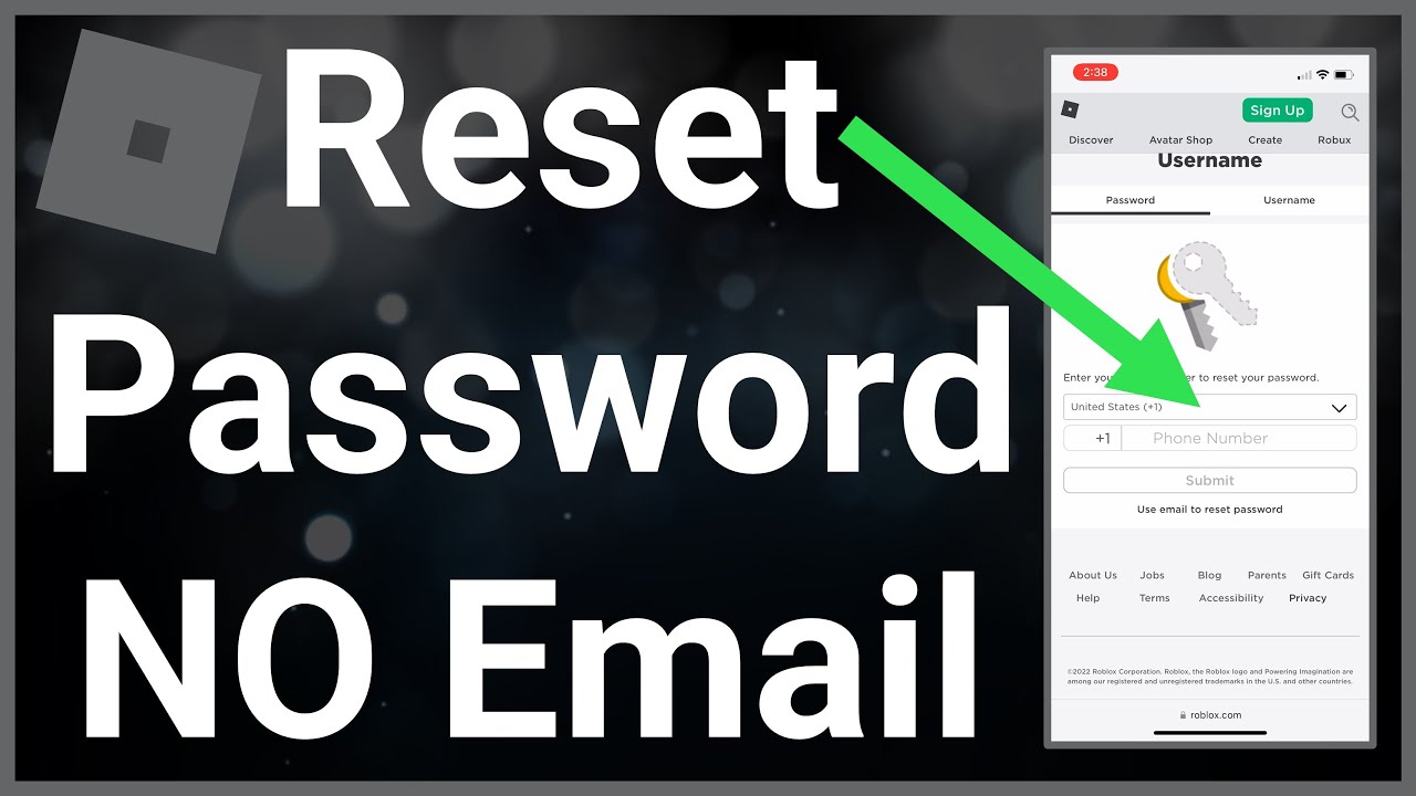 How To Reset Roblox Password Without Email - YouTube