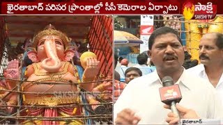 Ganapathi Pooja at Khairatabad Ganesh 2019 IDOL starts tomorrow