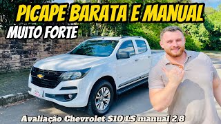 Avaliação Chevrolet S10 LS manual 2020 de 200cv, muita potência arranca de 2 marcha, 1200kg carga