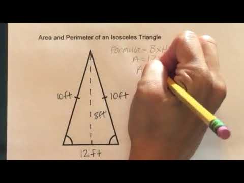 How to find the Area and Perimeter of an Isosceles Triangle How to find the Area and Perimeter of an Isosceles Triangle