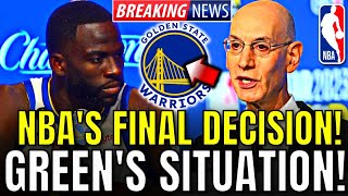 MAJOR TURNAROUND! NBA CONFIRMS! GREEN'S SUSPENSION STATUS IN THE LEAGUE! GOLDEN STATE WARRIORS NEWS