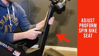 How to Adjust Proform Exercise Spin Bike Seat Post