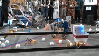 Edison Div Match 28 teleop FTC Championship 2016