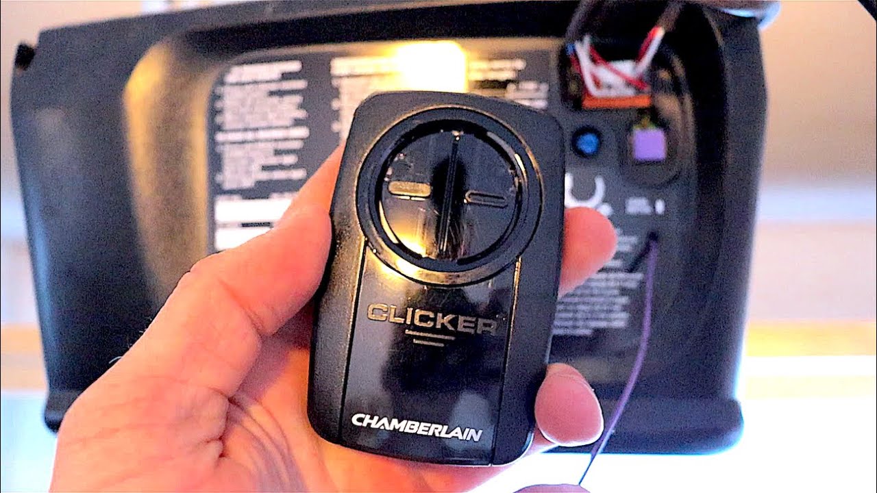 How To Connect A Universal Garage Door Remote To Your Opener - YouTube