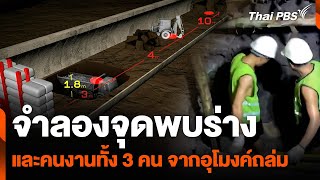 จำลองจุดพบร่างและคนงานทั้ง 3 คน จากเหตุอุโมงค์ถล่ม | ข่าวค่ำ | 29 ส.ค. 67