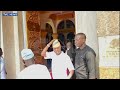 watch moment president tinubu arrived for juma at prayers in lagos