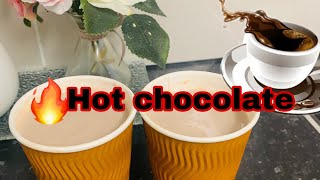 Hot chocolate/very easy hot chocolate recipe/how to make hot chocolate