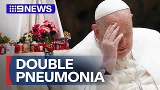 Concerning development in Pope Francis heath battle | 9 News Australia