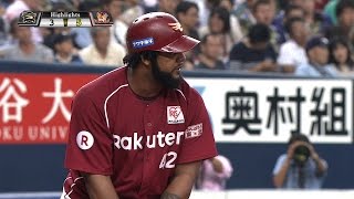 【プロ野球パ】ペーニャが殊勲打、菊池は粘投4勝目！楽天が連敗ストップ 2015/08/01 Bs3-5E