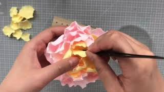 Air clay DIY! How to make a flower? 超轻粘土教程～人间富贵花—牡丹