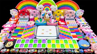 Random Slime Mix ASMR 🌈Satisfying Random Mix of Rainbow Colored Kuromi and Sanrio💖Kepuasan Video