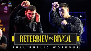 Artur Beterbiev vs Dmitry Bivol 2 FULL Public Workout | Light-Heavyweight UNDISPUTED #RiyadhSeason