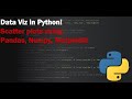 Data Visualization in PYTHON - Using PANDAS, NUMPY, MATPLOTLIB to create a scatter plot!