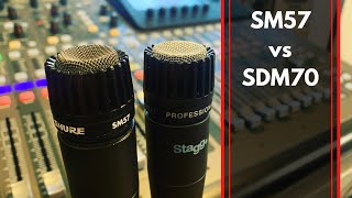 Shure SM57 vs Stagg SDM70