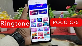 poco c75 5g ringtone setting kaise kare | poco c75 5g me ringtone kaise set kare