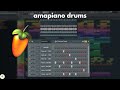 How to make Amapiano drums in FL Studio 2024 - Easy tutorial