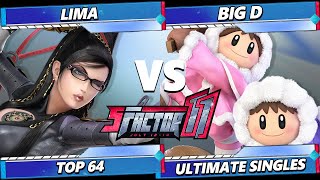 S Factor 11 - Lima (Bayonetta) Vs. Big D (Ice Climbers) Smash Ultimate - SSBU