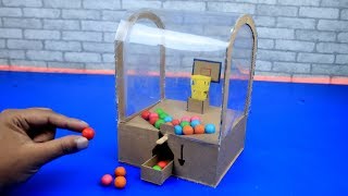 How to Make Vending Machine with Gumball |--| DIY Toy Slam Dunk Double Bubble Mini Gumball Machine