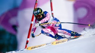 Isolde Kostner super-G gold (WCS Sestrieres 1997)