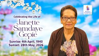 In Loving Memory Of Janette Samdaye Gopie