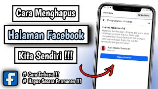 Cara Menghapus Halaman di Facebook Yang Kita Buat Sendiri | Hapus Halaman Facebook