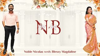 Wedding Ceremony of Noble Nicholas and Blessy Magdaline