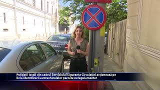 Politistii locali actioneaza pe linia identificarii autovehiculelor parcate neregulamentar