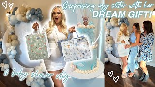 I SURPRISED MY SISTER WITH HER DREAM GIFT! *Baby shower vlog