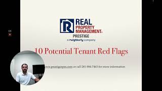 10 Potential Tenant Red Flags