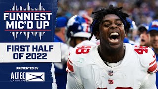 🤣 FUNNIEST Mic'd Up Moments of the First Half of the 2022 Season | New York Giants