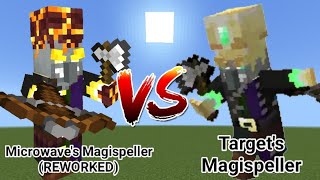 Target's Magispeller VS Microwave's Magispeller(REWORKED) | Mineacrft Mob Battle |