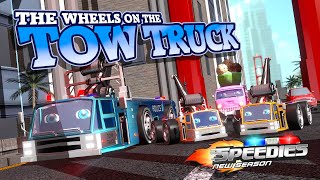 Wheels On The Tow Truck goes Round And Round Nursery Rhyme for Kids