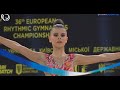 Lana Damjanovic (MNE) Junior Ribbon QF European RGCH Kyiv2020